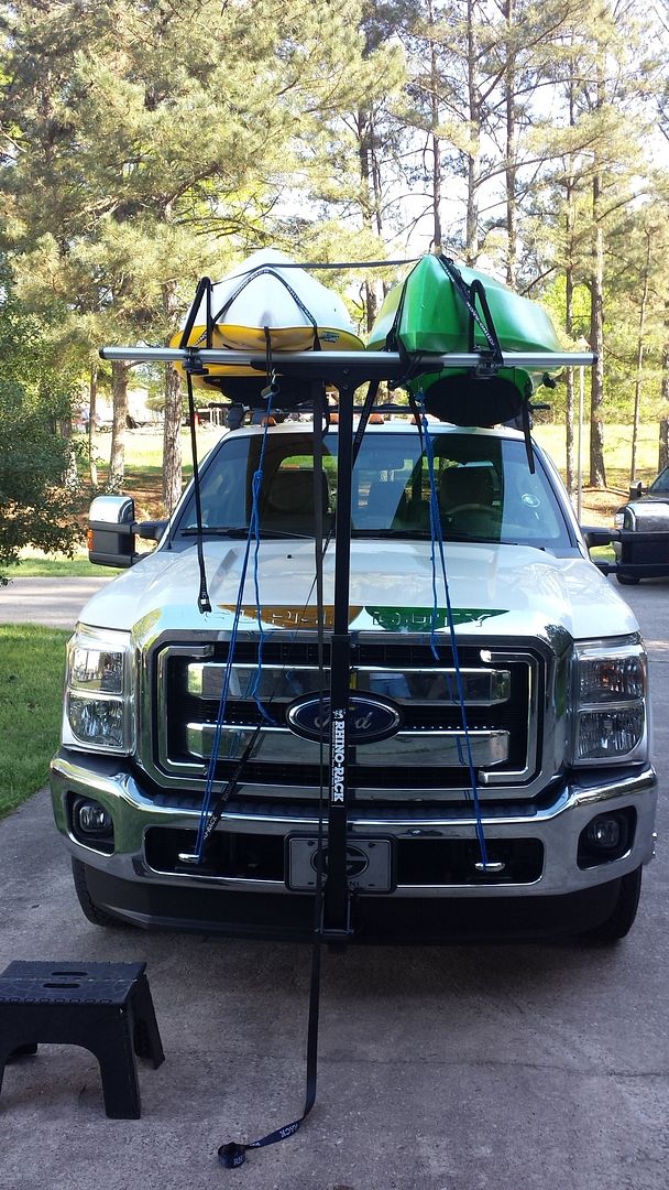 Open Roads Forum Carrying kayaks on top of truck while towing 5er